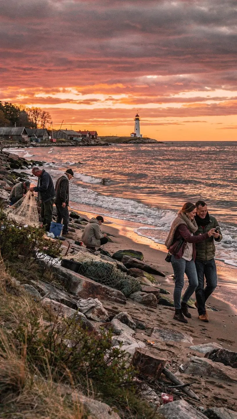 Buss, mis sõidab Tallinna sadamast linna, pakkudes mugavat transporti saabujatele.